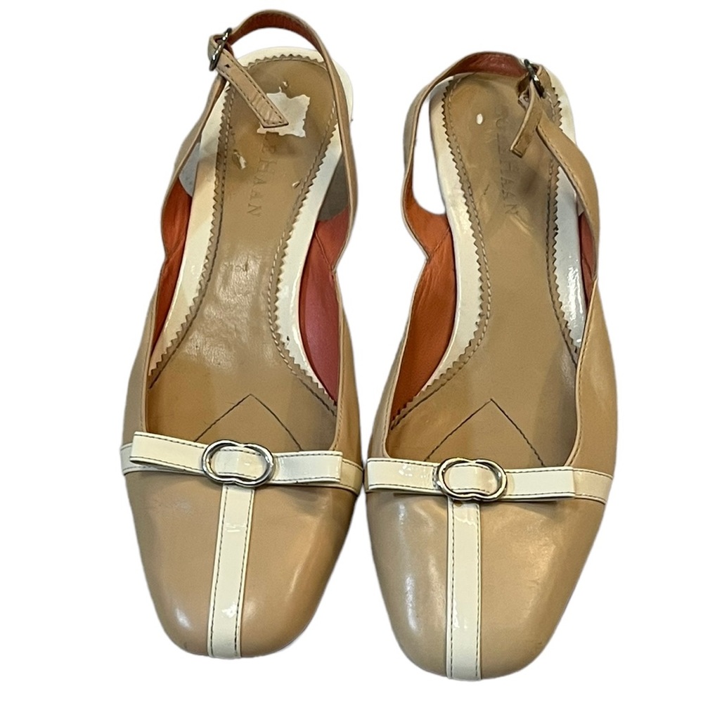 Cole Haan Low Slingback Pump With Bow Size 7